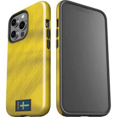 Sweden Soccer Flag iPhone 15 Pro Impact Case